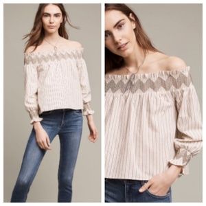 Anthropologie Dayle Off-The-Shoulder Top